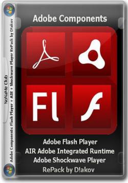 Adobe components: Flash Player 24.0.0.221 + AIR 24.0.0.180 + Shockwave Player 12.2.7.197 RePack by D!akov