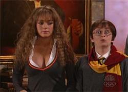     / Lindsay Lohan as sexy Hermione on SNL