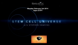       / Discovery. Stem Cell Universe with Stephen Hawking VO