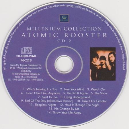 Atomic Rooster - Millenium Collection 