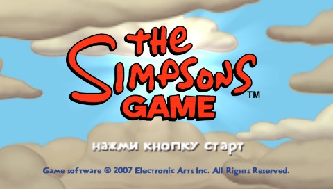 the simpsons game psp cso