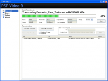 PSP Video9 конвертр для Видео для PSP наверно самы простой и удобный (2007)