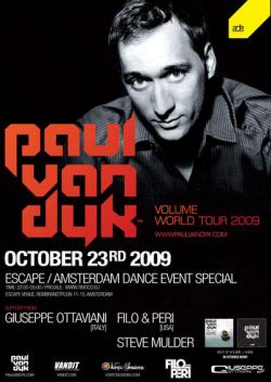 Paul van Dyk - Escape, Amsterdam Dance Event (23-10-2009)