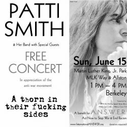 Patti Smith - A Thorn In Their Fucking Sides